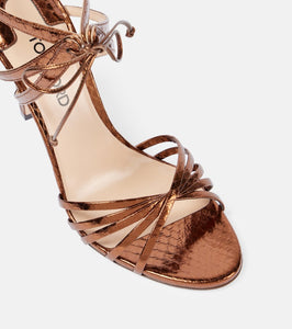 Tom Ford Angelica 105 snake-effect leather sandals