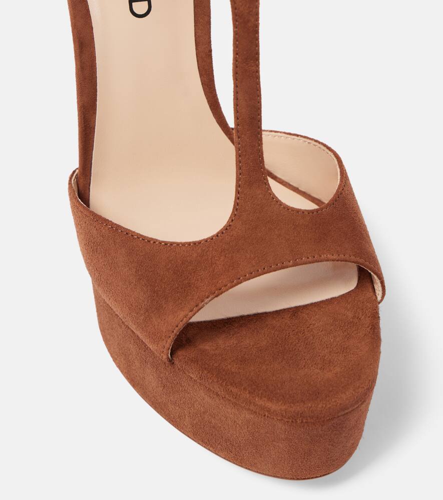 Tom Ford Angelina 130 suede platform sandals