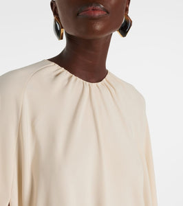 Tom Ford Asymmetric silk-blend cady kaftan