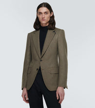 Tom Ford Atticus houndstooth wool-blend blazer