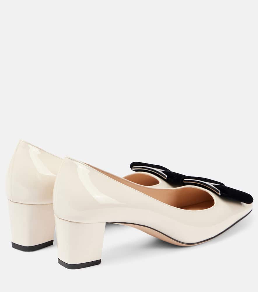 Tom Ford Audrey 55 bow-detail patent leather pumps