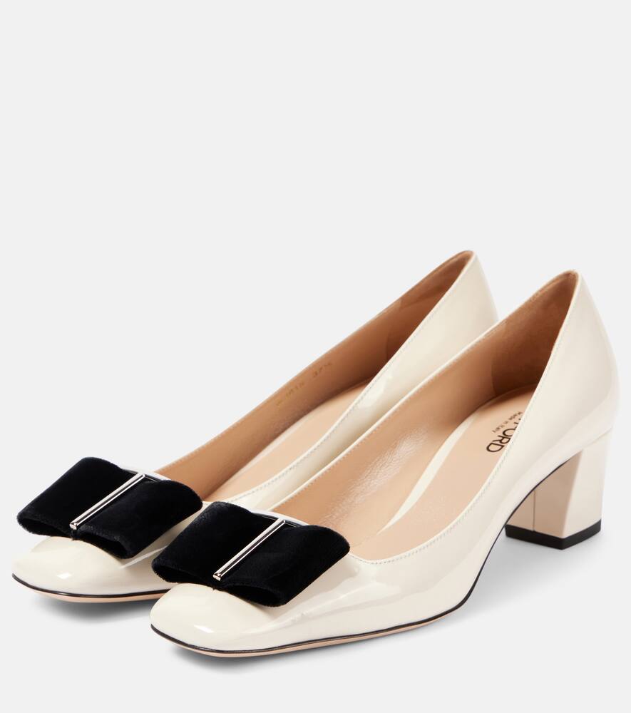 Tom Ford Audrey 55 bow-detail patent leather pumps