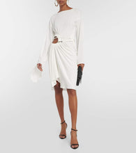 Tom Ford Belted cutout jersey minidress