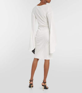 Tom Ford Belted cutout jersey minidress
