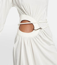 Tom Ford Belted cutout jersey minidress