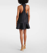Tom Ford Belted wool and silk cr√É¬™pe minidress