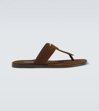 Tom Ford Brighton TF suede thong sandals - Tom Ford Brighton TF 麂皮人字拖