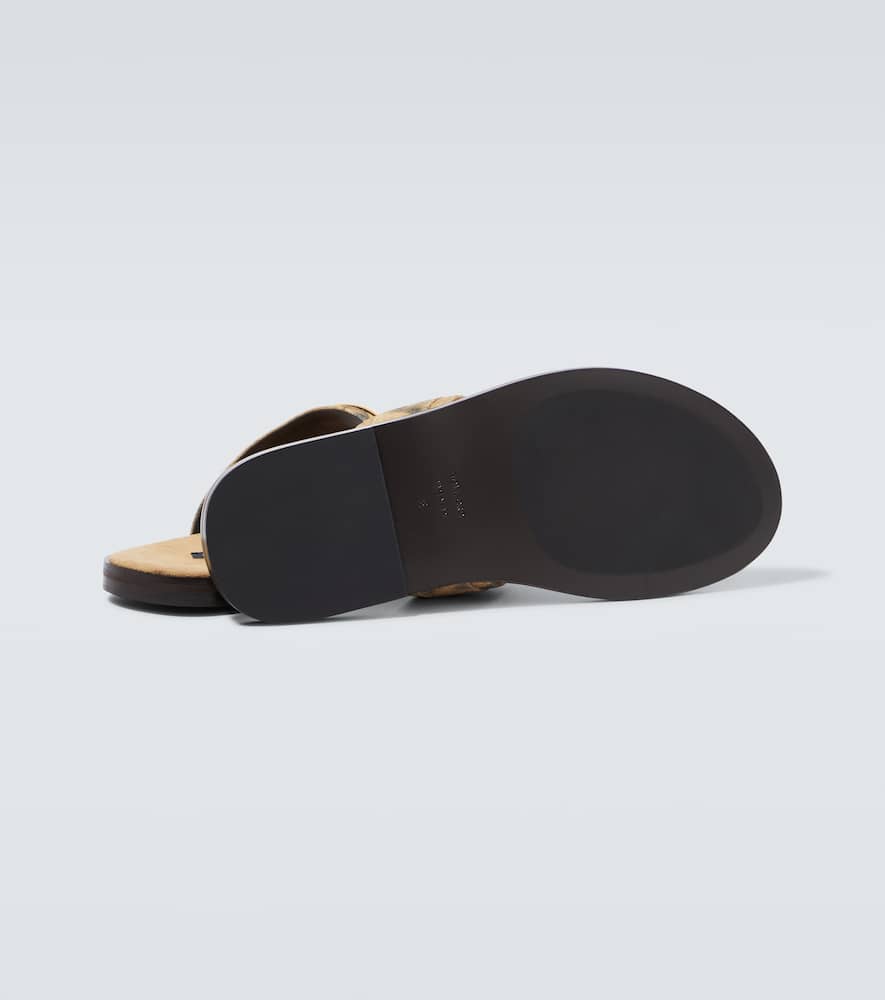Tom Ford Brighton leather slides