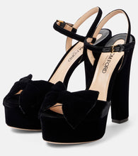 Tom Ford Brigitte 130 velvet platform sandals
