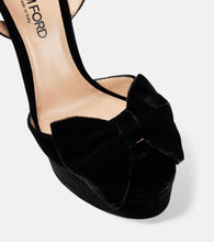 Tom Ford Brigitte 130 velvet platform sandals