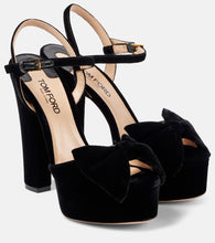 Tom Ford Brigitte 130 velvet platform sandals