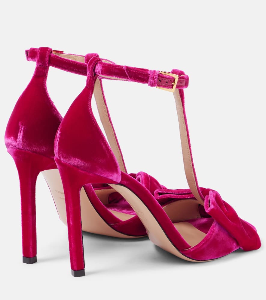 Tom Ford Brigitte bow-detail velvet sandals