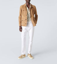 Tom Ford Cambridge leather-trimmed suede sneakers