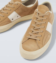 Tom Ford Cambridge leather-trimmed suede sneakers