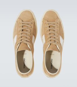 Tom Ford Cambridge leather-trimmed suede sneakers