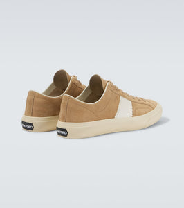 Tom Ford Cambridge leather-trimmed suede sneakers