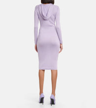 Tom Ford Cashmere and silk hoodie midi dress