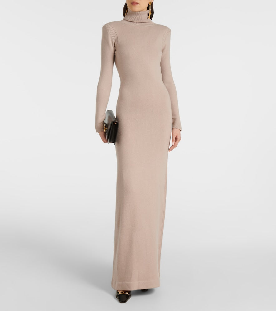 Tom Ford Cashmere turtleneck gown