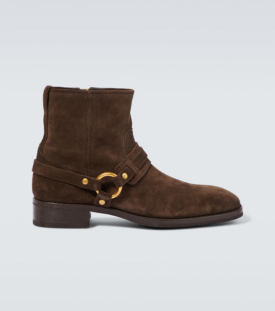 Tom Ford Cavendish suede biker boots