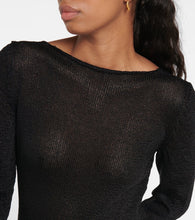Tom Ford Chain-embellished raffia-effect minidress
