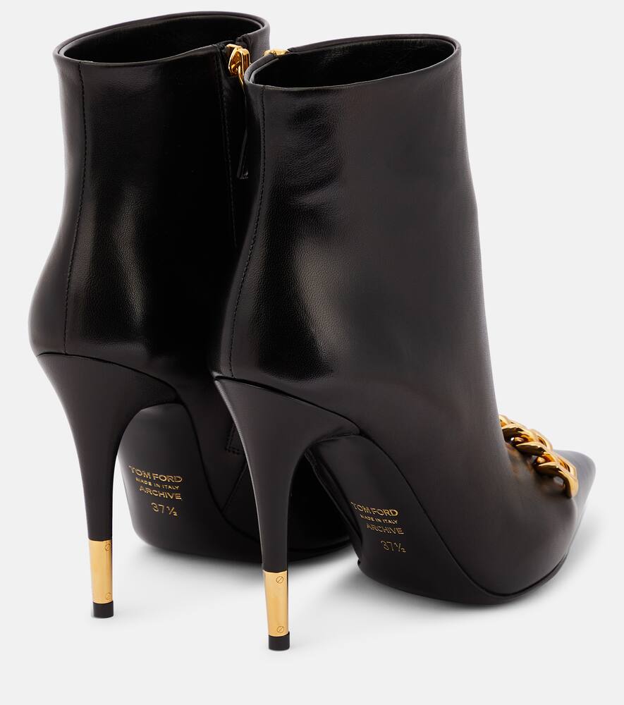 Tom Ford Chain leather ankle boots