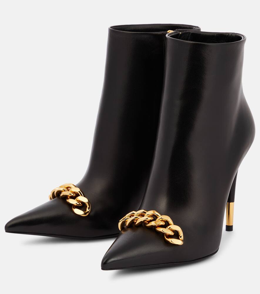 Tom Ford Chain leather ankle boots