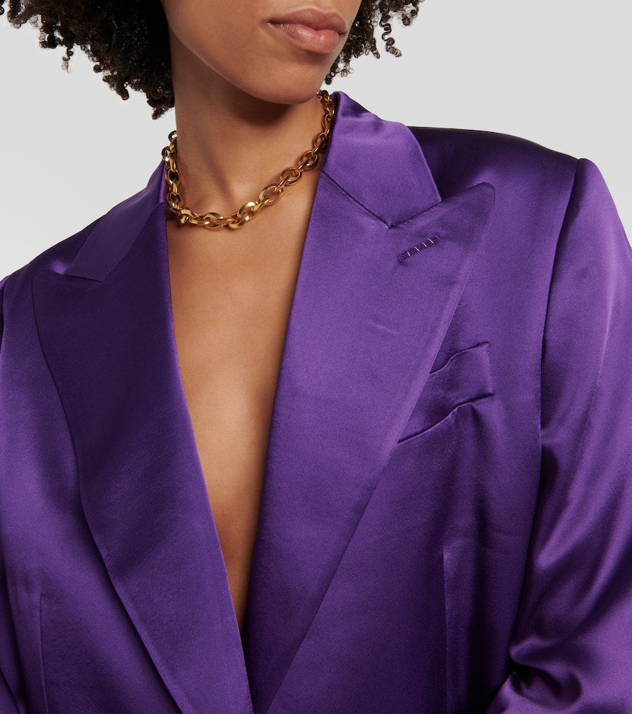 Tom Ford Double-breasted satin blazer