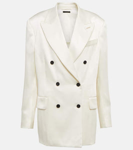 Tom Ford Double-breasted satin blazer