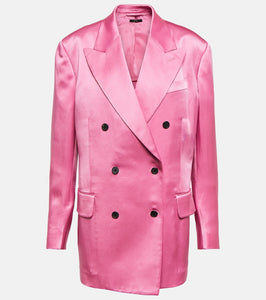 Tom Ford Double-breasted satin blazer