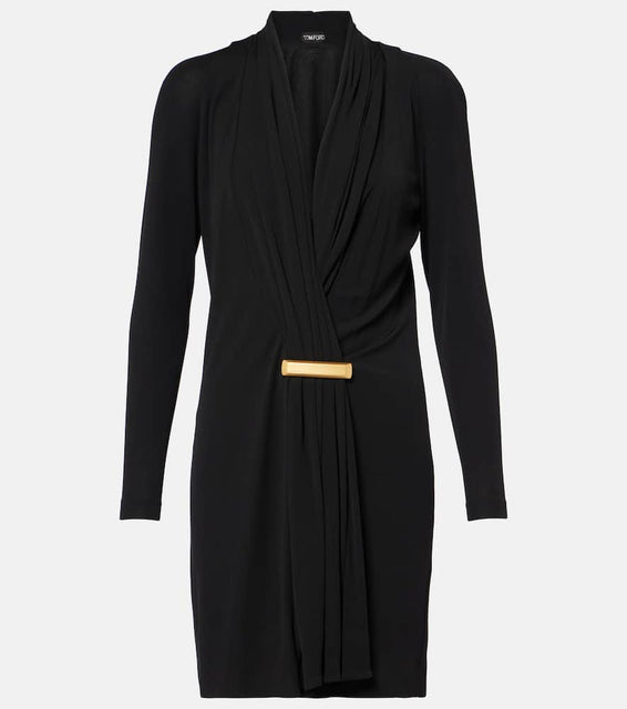 Tom Ford Draped cr√É¬™pe jersey cocktail dress