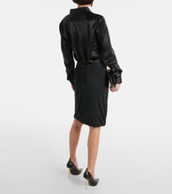 Tom Ford Draped jersey midi skirt