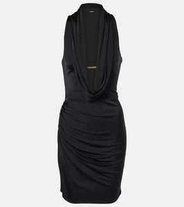 Tom Ford Draped jersey minidress