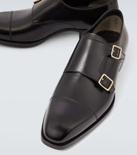 Tom Ford Elkan leather monk strap shoes