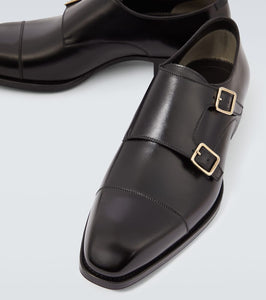 Tom Ford Elkan leather monk strap shoes