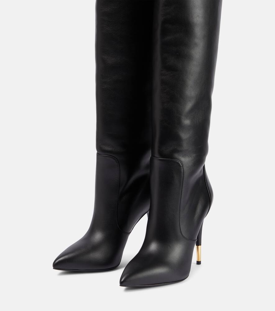 Tom Ford Embellished leather over-the-knee boots