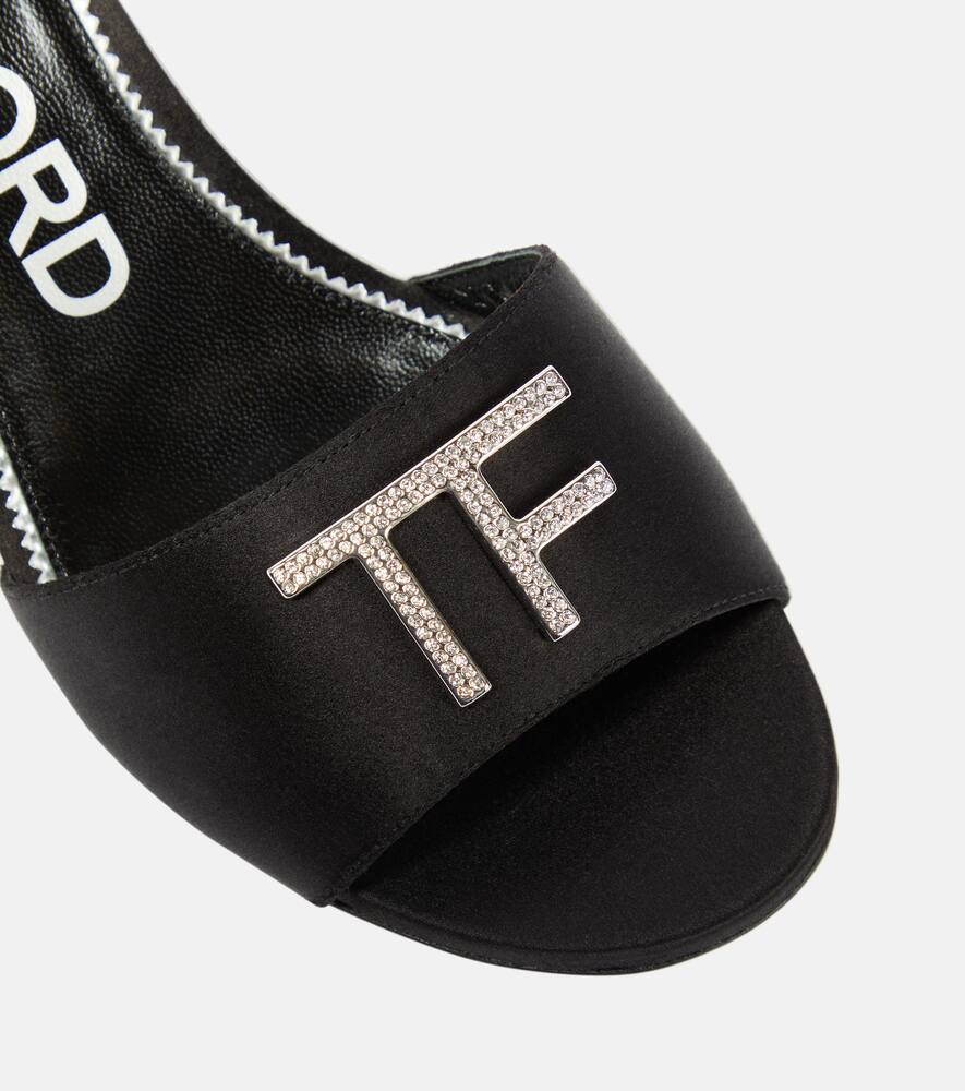 Tom Ford Embellished satin mules
