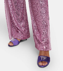 Tom Ford Embellished satin sandals