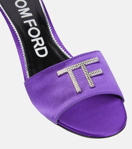 Tom Ford Embellished satin sandals