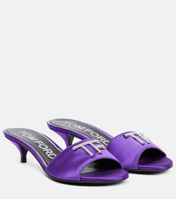 Tom Ford Embellished satin sandals