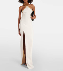 Tom Ford Embellished silk-blend gown