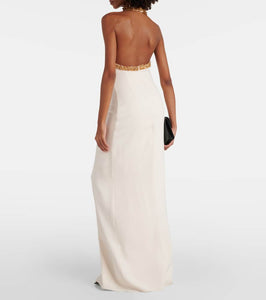 Tom Ford Embellished silk-blend gown