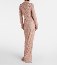 Tom Ford Fringed Lamé gown