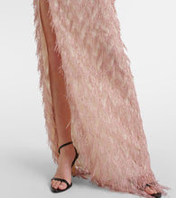 Tom Ford Fringed lam√É¬© gown