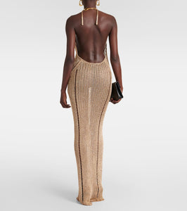Tom Ford Halterneck chainmail gown
