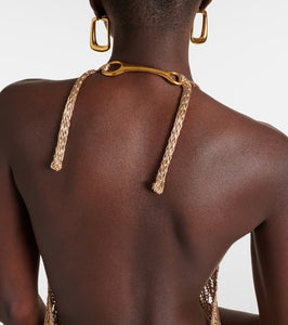Tom Ford Halterneck chainmail gown