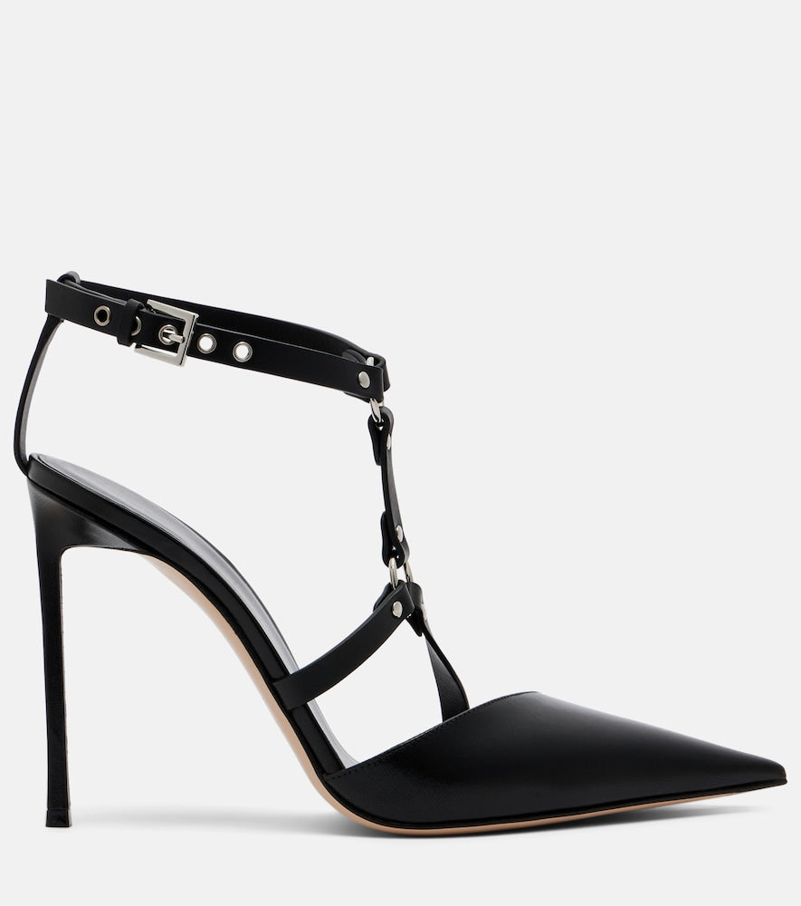 Tom Ford Harness leather slingback pumps