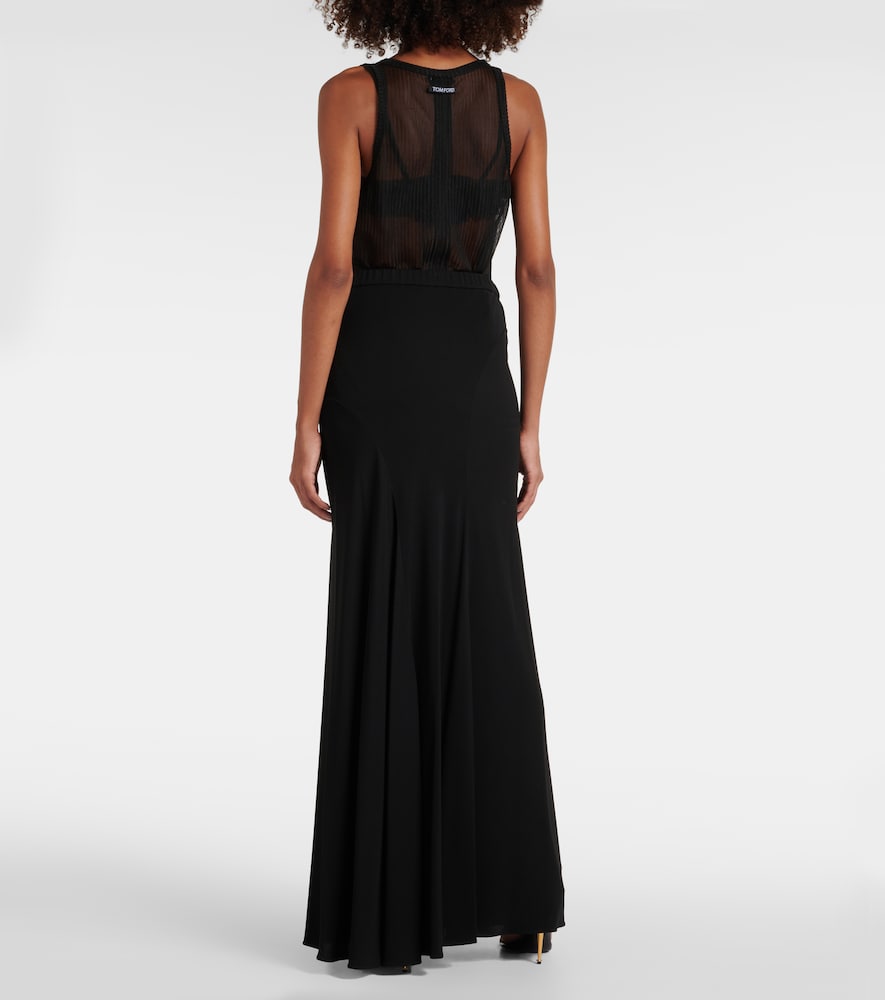 Tom Ford High-rise jersey maxi skirt