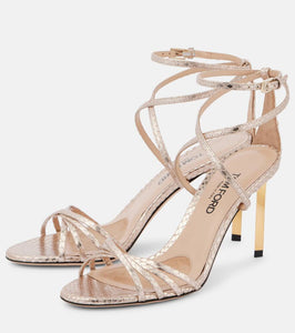 Tom Ford Ida 85 snake-effect leather sandals