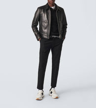 Tom Ford Jagga suede-trimmed sneakers