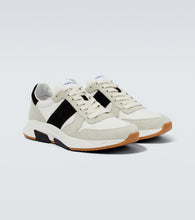 Tom Ford Jagga suede-trimmed sneakers